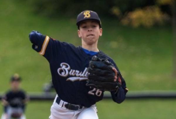 Elijah Burke Pitching to Batter